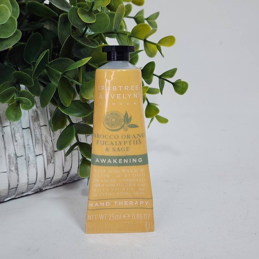 Crabtree & Evelyn Tarocco Orange Eucalyptus Sage Hand Cream Therapy Awakening